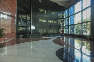 clean office lobby picture