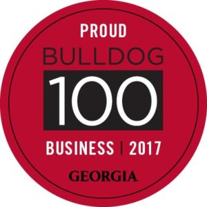 Bulldog 100 business logo