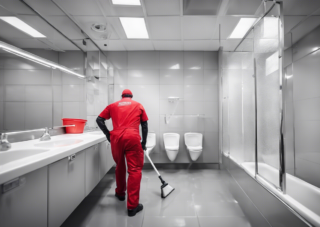 office bathroom cleaning picture